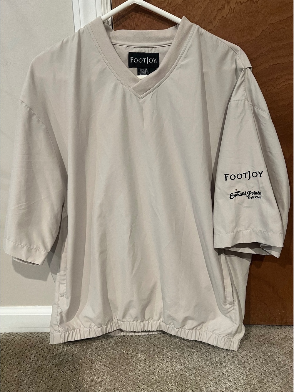 FootJoy Short Sleeve Windbreaker Pullover